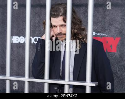 Los Angeles, USA. 16. April 2023. Andre Hyland trifft am Sonntag, den 16. April 2023, auf dem Hollywood Forever Cemetery in Los Angeles, Kalifornien, auf die Premiere der HBO's BARRY Season 4 ein. (Foto: Sthanlee B. Mirador/Sipa USA) Guthaben: SIPA USA/Alamy Live News Stockfoto
