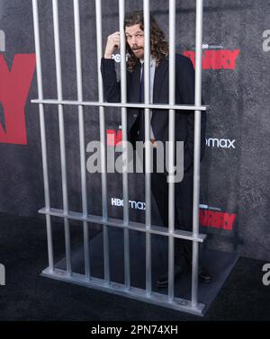 Los Angeles, USA. 16. April 2023. Andre Hyland trifft am Sonntag, den 16. April 2023, auf dem Hollywood Forever Cemetery in Los Angeles, Kalifornien, auf die Premiere der HBO's BARRY Season 4 ein. (Foto: Sthanlee B. Mirador/Sipa USA) Guthaben: SIPA USA/Alamy Live News Stockfoto