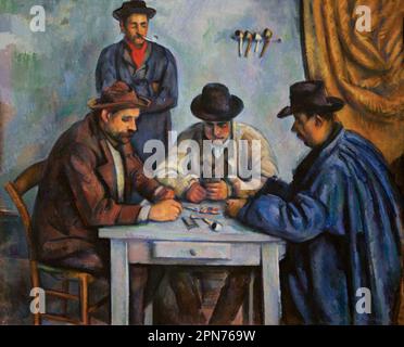 Kartenspieler, circa 1890-1892, Paul Cezanne, Courtauld Gallery, London, England, Großbritannien, Stockfoto