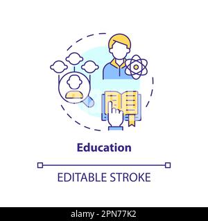 Familienforschungsberichte Infografik-Vorlage mit blauem Kreis Stock Vektor