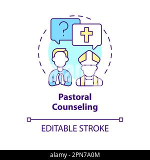 Das Konzept der Pastoralberatung Stock Vektor