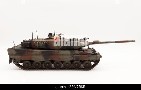 Deutscher Leopard 2A6 Hauptschlachttank im Maßstab 1 35 Stockfoto