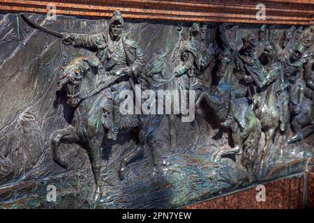 Argentinien, BuenosAires. Denkmal von José de San Martín. José Francisco de San Martín Matorras (25. Februar 1778 – 17. August 1850) war ein argentinischer ge Stockfoto