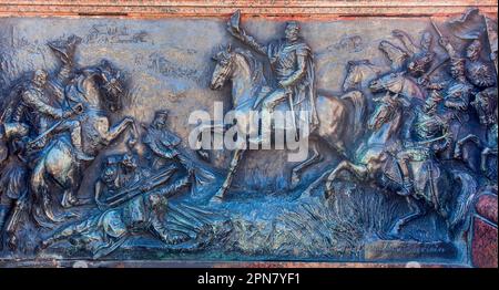 Argentinien, BuenosAires. Denkmal von José de San Martín. José Francisco de San Martín Matorras (25. Februar 1778 – 17. August 1850) war ein argentinischer ge Stockfoto