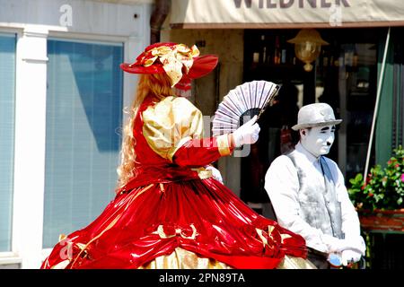 Straßenkünstler in Venedig, Metropolstadt Venedig, Region Veneto, Italien, Europa Stockfoto