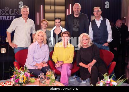 Basti Campmann, Maren Kroymann, Luise + Clara Andrees, Bettina Böttinger, Sven Pistor, Angelika Milster, Guido Fiedler bei der Aufzeichnung der WDR-Ta Stockfoto