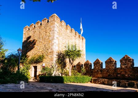 Verdammter Turm. Eine Legende besagt, dass im Bloody Tower die letzten Ritter des Tempelordens enthauptet wurden, weil sie sich weigerten, die Stadt zu übergeben Stockfoto