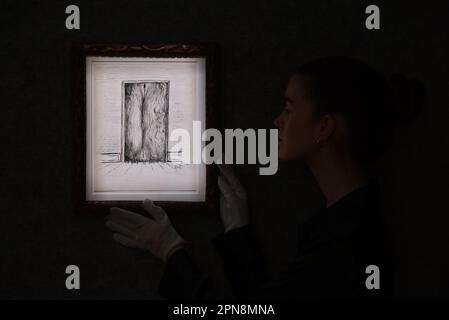 Bonhams wird am 19. April eine neue Art von Drucken und Kombiwetten anbieten, die die neuesten Drucke und Ausgaben von einigen der bekanntesten zeitgenössischen Künstler auf dem internationalen Kunstmarkt anbieten... Stockfoto