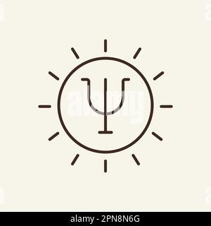 Symbol für Psychologielinie Stock Vektor