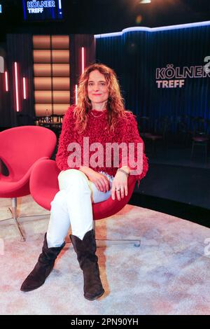 Anne Ratte-Polle bei der Aufzeichnung der WDR-Talkshow „Kölner Treff“ im WDR Studio BS 2. Köln, 09.03.2023 Stockfoto
