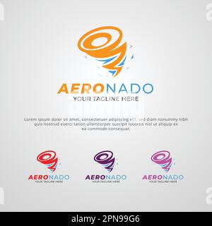 Designvorlage für das Aeronado Company- oder Markenlogo Stock Vektor