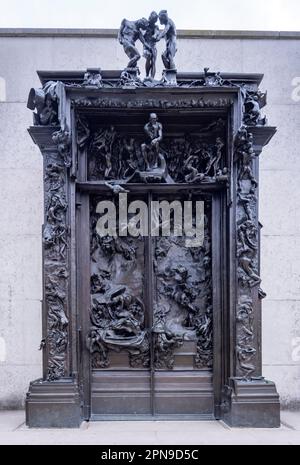 Die Höllentore (La Porte de l'Enfer), Rodin-Museum, Prius, Frankreich Stockfoto