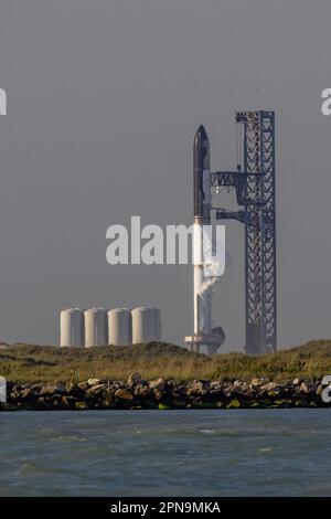 Space X Raumschiff, Boca Chica, Texas, USA Amerika Stockfoto