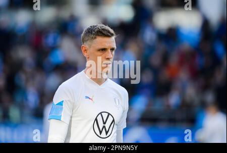 Göteborg, Schweden. 17. April 2023. Sören Rieks vor dem Spiel im Allsvenskan zwischen Göteborg und Malmö in der Gamla Ullevi in Göteborg am 17. April 2023 Kredit: RTC FOTO/Alamy Live News Stockfoto