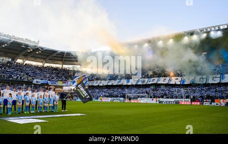 Göteborg, Schweden. 17. April 2023. Vor dem Spiel im Allsvenskan zwischen Göteborg und Malmö in der Gamla Ullevi in Göteborg am 17. April 2023 Kredit: RTC FOTO/Alamy Live News Stockfoto