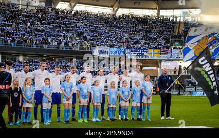 Göteborg, Schweden. 17. April 2023. Vor dem Spiel im Allsvenskan zwischen Göteborg und Malmö in der Gamla Ullevi in Göteborg am 17. April 2023 Kredit: RTC FOTO/Alamy Live News Stockfoto