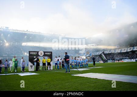 Göteborg, Schweden. 17. April 2023. Vor dem Spiel im Allsvenskan zwischen Göteborg und Malmö in der Gamla Ullevi in Göteborg am 17. April 2023 Kredit: RTC FOTO/Alamy Live News Stockfoto