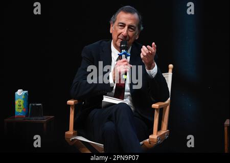 Mailand, Italien. 17. April 2023. Mailand, Präsentation des Buches von Pier Ferdinando Casini "Es war einmal Politik". Auf dem Foto: Beppe Sala Credit: Independent Photo Agency/Alamy Live News Stockfoto