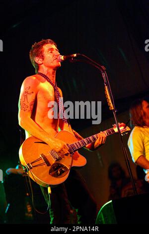 Tim Rogers von Ihnen bin ich live beim Big Day Out Musikfestival. Sydney Showground, Homebush, Sydney, Australien. 25.01.07. Stockfoto