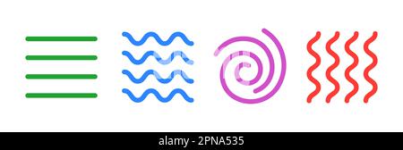 Vektor vier Elemente Luft Wasser Feuer Erde Symbol Logo. Natur abstraktes Design Konzept vier Elemente Stock Vektor