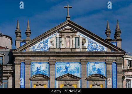 Porto, Portugal. 13. Februar 2023. Igreja dos Congregados Kirche Stockfoto