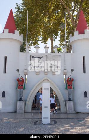 Coimbra, Portugal - September 7. 2019: Portugal dos Pequenitos Entry, Coimbra. Gilt als der erste Freizeitpark des Landes Stockfoto