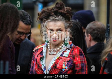 Helena Bonham-Carter, britische Schauspielerin, beim Vivienne Westwood Memorial Service, London, Großbritannien Stockfoto