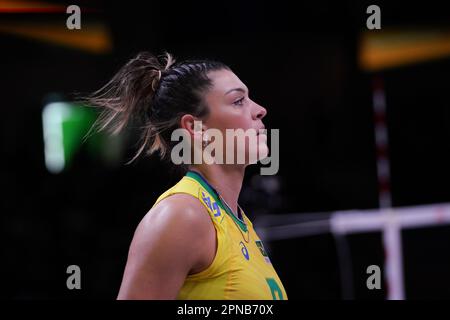 ANKARA, TURKIYE - 13. JULI 2022: Montibeller Rosamaria in Brasilien gegen Japan VNL-Viertelfinale in der Ankara Arena Stockfoto