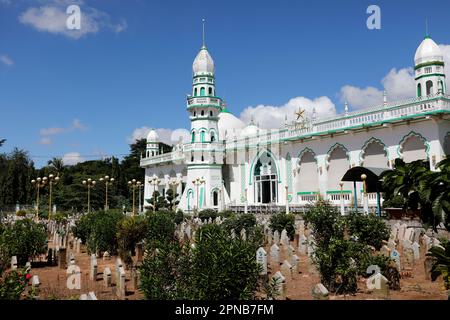 Mubarak-Moschee. Der alte muslimische Friedhof. Chau Doc. Vietnam. Stockfoto