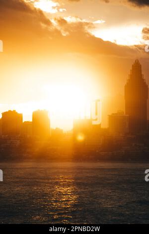 Benidorm bei Sonnenuntergang Stockfoto