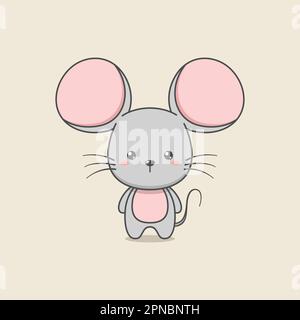 Niedliche Maus-Cartoon-Figur Stock Vektor