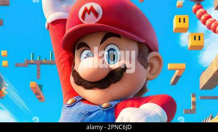 Der Super-Mario-Bros-Film-Mario Stockfoto