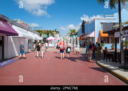 Kreuzfahrtschiffe in St. Jo Stockfoto