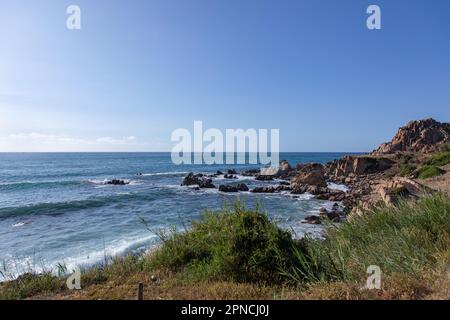 Tanger, Marokko - 2022: Cape Spartel Reservat nahe Tanger, mit einem sehr berühmten Leuchtturm Stockfoto