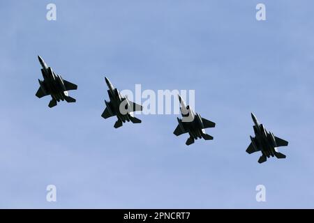 US Air Force Fighter jet Bildung Stockfoto