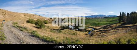 Otago Railtrail, Südinsel, Neuseeland. Stockfoto