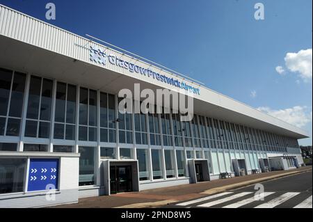 Flughafen Glasgow Prestwick, 18/04/23. Stockfoto