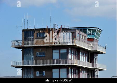 Flughafen Glasgow Prestwick, 18/04/23. Stockfoto