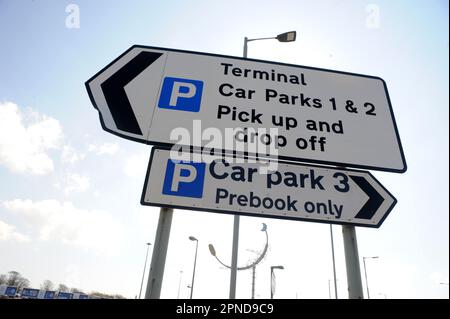 Flughafen Glasgow Prestwick, 18/04/23. Stockfoto