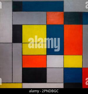 Nr. VI, Komposition Nr. II, Piet Mondrian, 1920, Stockfoto