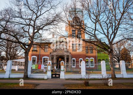 Die Ammende Villa ist ein Herrenhaus und ein kulturelles Denkmal in Parnu Stockfoto