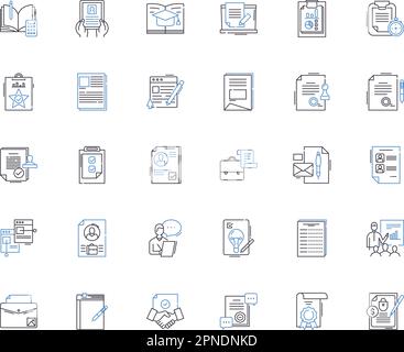 Dateizeilensymbole. Speicherung , Ordner , Archiv , Organisieren , Dokumente , Daten, Übertragungsvektor und lineare Darstellung. Share, Cloud, Backup Stock Vektor