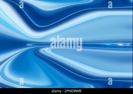 abstrakte blaue wellenförmige Hintergrund Stockfoto