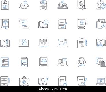 Symbolsammlung für Marketinganalysen. Segmentierung, Demografie, Psychografie, Verbraucherverhalten, Metriken, Konvertierungen, ROI-Vektor und linear Stock Vektor