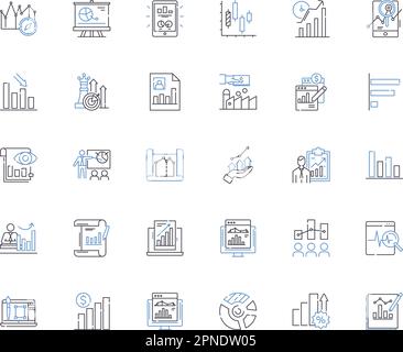 Kartenbaupläne Symbolsammlung für Linienansichten. Kartografie, Topographie, Blueprint, Navigation, Geografie, Diagramm, Layoutvektor und lineare Darstellung Stock Vektor