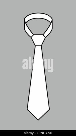Krawatten-Vektor für Herren. Mode-CAD. Stock Vektor