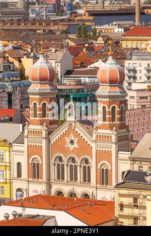 PILSEN, TSCHECHISCHE REPUBLIK, EUROPA - die große Synagoge. Stockfoto