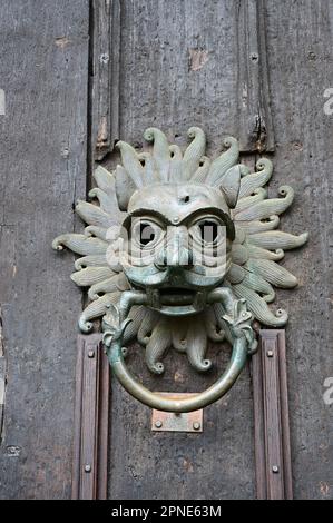 Sanctuary Knocker, Durham Cathedral, Durham, Großbritannien Stockfoto