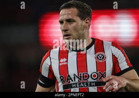 Sheffield, Großbritannien. 18. April 2023. Billy Sharp #10 von Sheffield United während des Sky Bet Championship-Spiels Sheffield United gegen Bristol City in Bramall Lane, Sheffield, Großbritannien, 18. April 2023 (Foto von Mark Cosgrove/News Images) in Sheffield, Großbritannien, am 4./18. April 2023. (Foto: Mark Cosgrove/News Images/Sipa USA) Guthaben: SIPA USA/Alamy Live News Stockfoto