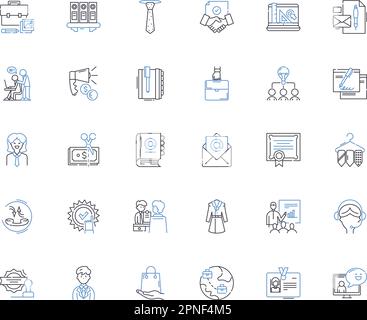Sammlung von Liniensymbolen für Umweltbewusstsein. Erhaltung, Nachhaltigkeit, Recycling, Energie, Habitat, Biodiversität, umweltfreundlicher Vektor und linear Stock Vektor